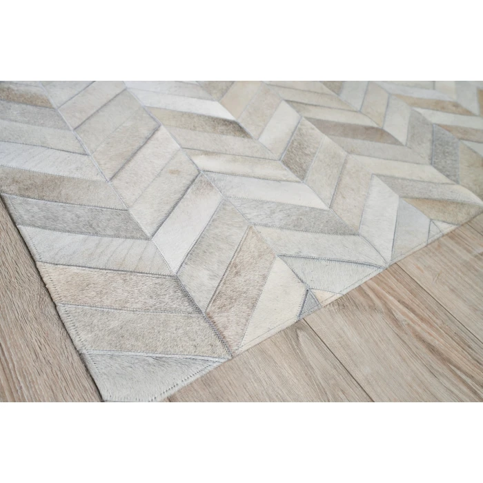 Exquisite Rugs Natural Hide White/Silver 9761116X146 11ft.6in.X14ft.6in. Rect. Rug