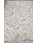 Exquisite Rugs Natural Hide White/Silver 97611X16 1ft.X1ft.6in. Rect. Rug