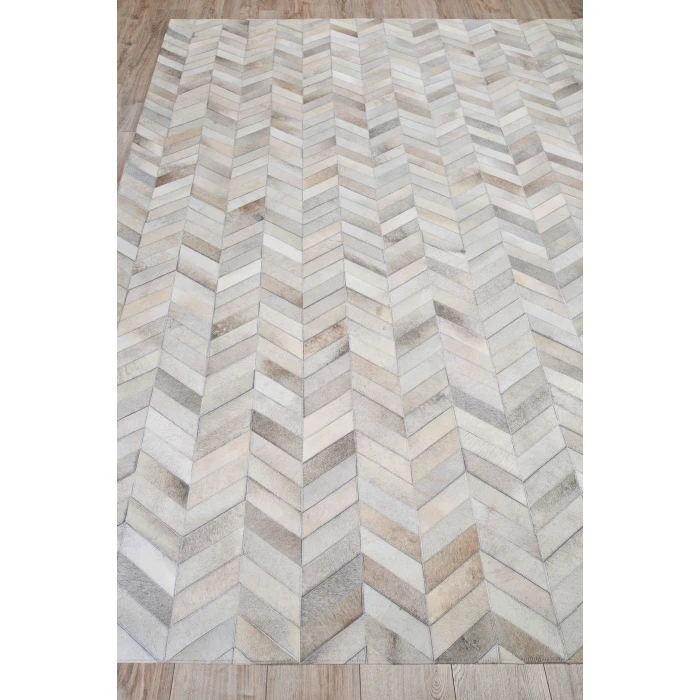 Exquisite Rugs Natural Hide White/Silver 9761116X146 11ft.6in.X14ft.6in. Rect. Rug