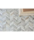 Exquisite Rugs Natural Hide White/Silver 97611X16 1ft.X1ft.6in. Rect. Rug