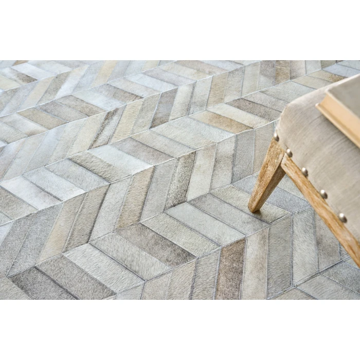 Exquisite Rugs Natural Hide White/Silver 9761116X146 11ft.6in.X14ft.6in. Rect. Rug