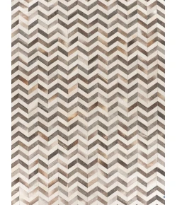 Exquisite Rugs Natural Hide White/Gray 97621X16 1ft.X1ft.6in. Rect. Rug