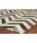 Exquisite Rugs Natural Hide White/Gray 97621X16 1ft.X1ft.6in. Rect. Rug