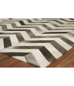 Exquisite Rugs Natural Hide White/Gray 97621X16 1ft.X1ft.6in. Rect. Rug