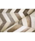 Exquisite Rugs Natural Hide White/Gray 97621X16 1ft.X1ft.6in. Rect. Rug