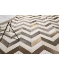 Exquisite Rugs Natural Hide White/Gray 97621X16 1ft.X1ft.6in. Rect. Rug