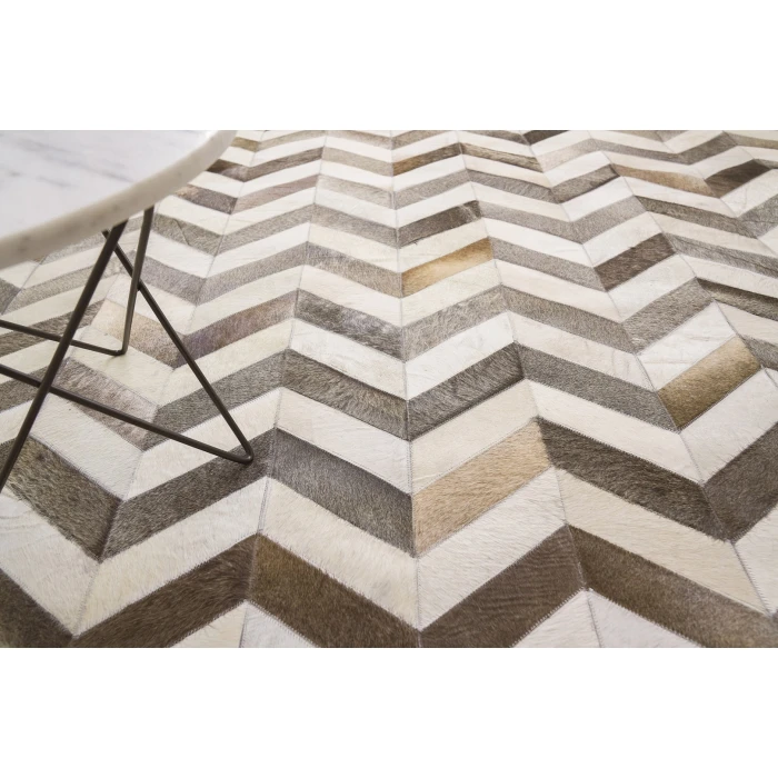 Exquisite Rugs Natural Hide White/Gray 9762136X176 13ft.6in.X17ft.6in. Rect. Rug