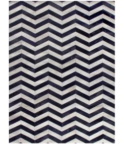 Exquisite Rugs Natural Hide Ivory/Ink 97668x10 8ft.x10ft. Rect. Rug