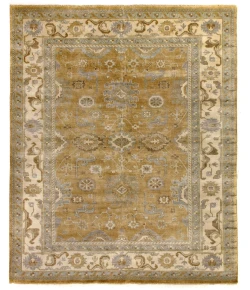 Exquisite Rugs Antique Weave Oushak Gold/Ivory 97829X12 9ft.X12ft. Rect. Rug