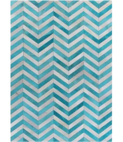 Exquisite Rugs Natural Hide Turquoise 97835X8 5ft.X8ft. Rect. Rug