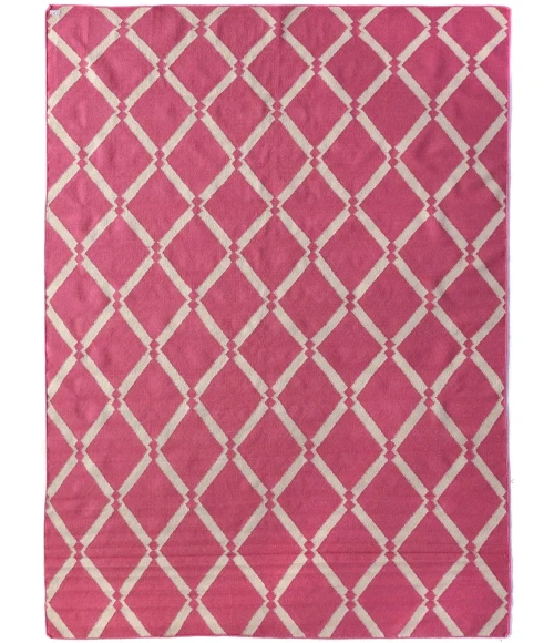 Exquisite Rugs Flatweave Pink 983096X136 9ft.6in.X13ft.6in. Rect. Rug