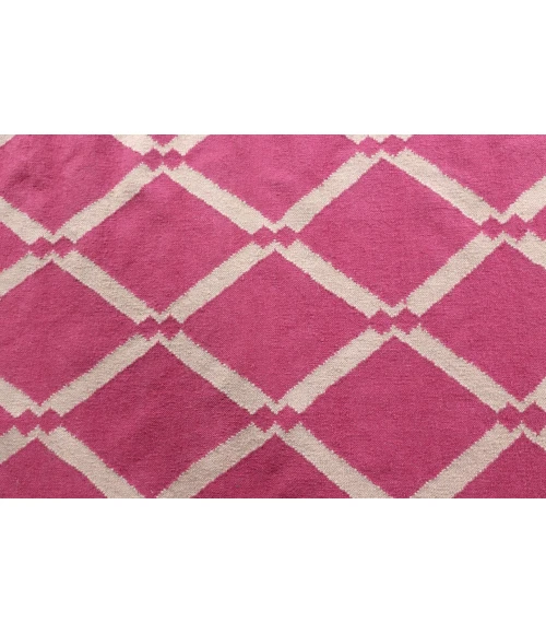 Exquisite Rugs Flatweave Pink 983096X136 9ft.6in.X13ft.6in. Rect. Rug