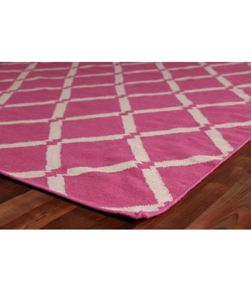 Exquisite Rugs Flatweave Pink 983096X136 9ft.6in.X13ft.6in. Rect. Rug
