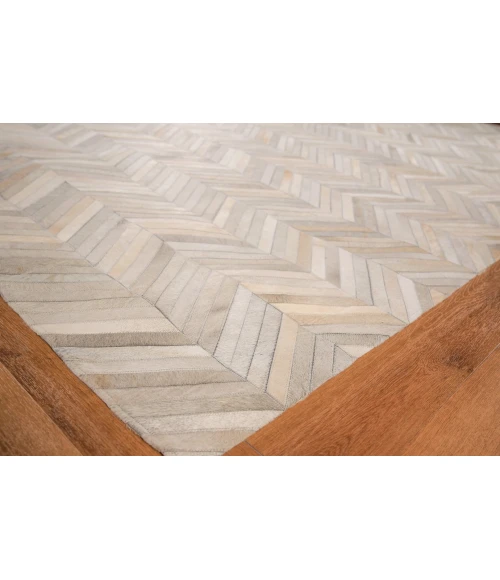 Exquisite Rugs Natural Hide Silver 990496X136 9ft.6in.X13ft.6in. Rect. Rug