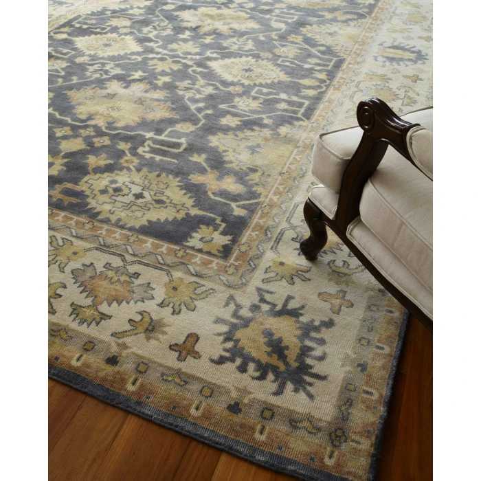 Exquisite Rugs Antique Weave Oushak Cobalt/Ivory 993412X15 12ft.X15ft. Rect. Rug