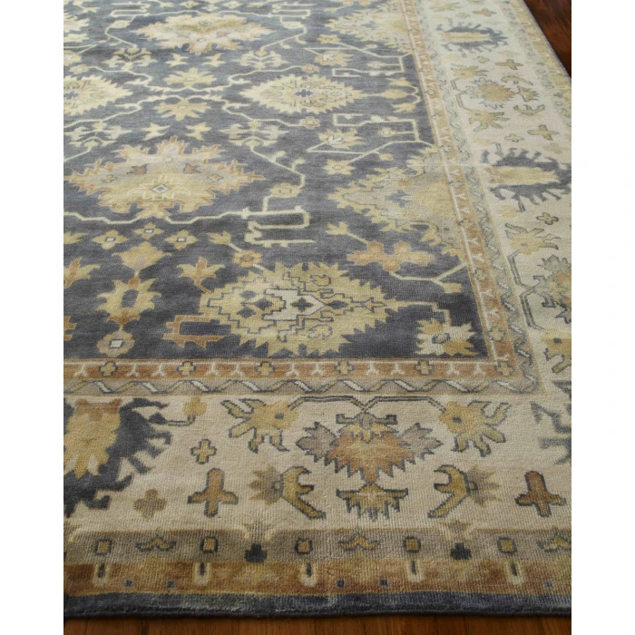 Exquisite Rugs Antique Weave Oushak Cobalt/Ivory 993412X15 12ft.X15ft. Rect. Rug