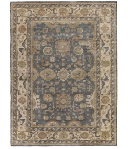 Exquisite Rugs Antique Weave Oushak Ivory/Cobalt 993610X14 10ft.X14ft. Rect. Rug