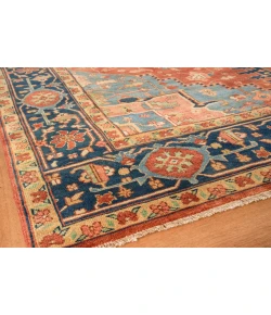 Exquisite Rugs Antique Weave Serapi Red/Blue 99716X9 6ft.X9ft. Rect. Rug