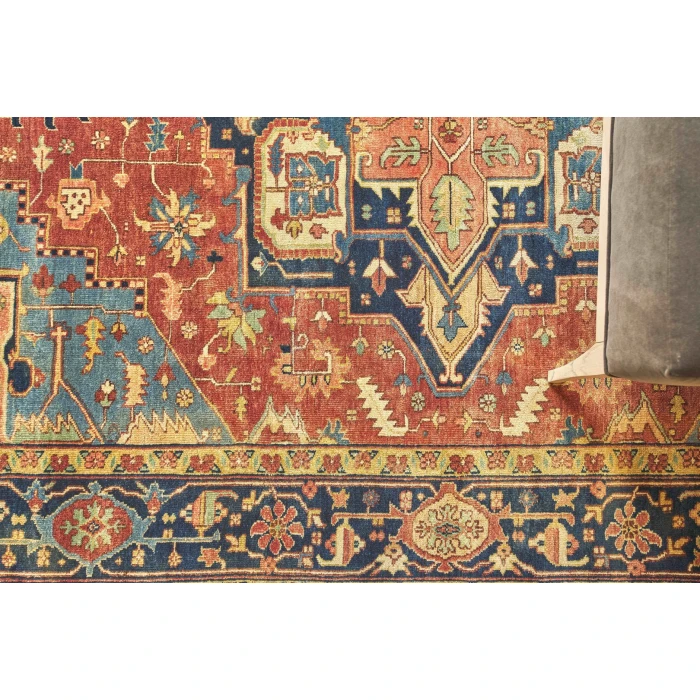 Exquisite Rugs Antique Weave Serapi Red/Blue 997114X18 14ft.X18ft. Rect. Rug