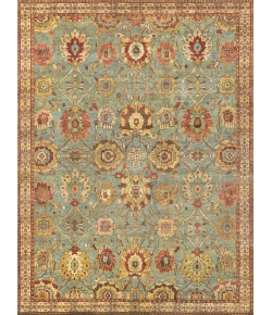 Exquisite Rugs Antique Weave Serapi Light Blue/Ivory 99739X12 9ft.X12ft. Rect. Rug