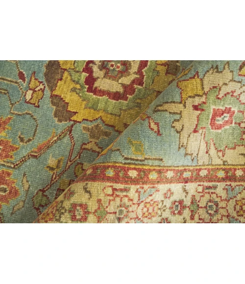 Exquisite Rugs Antique Weave Serapi Light Blue/Ivory 997312X15 12ft.X15ft. Rect. Rug
