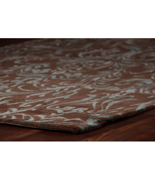 Exquisite Rugs Metro Velvet Brown/Blue EA0125X8 5ft.X8ft. Rect. Rug