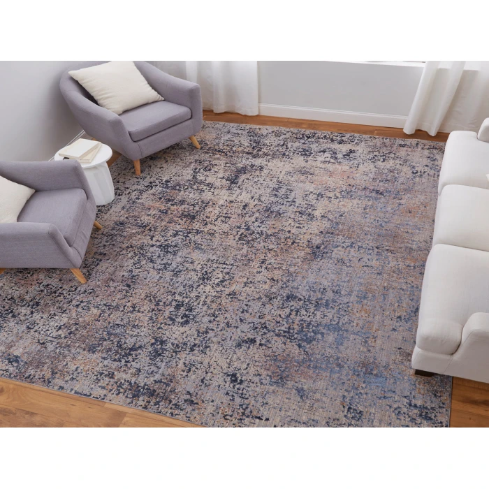 Feizy Pryor BLUE/MULTI PRY39NGF 6 ft. 7 in. X 9 ft. 6 in. Rectangle Rug