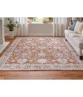 Feizy Pasha TERRACOTTA/IVORY PAS39M7F 9 ft. 0 in. X 12 ft. 8 in. Rectangle Rug