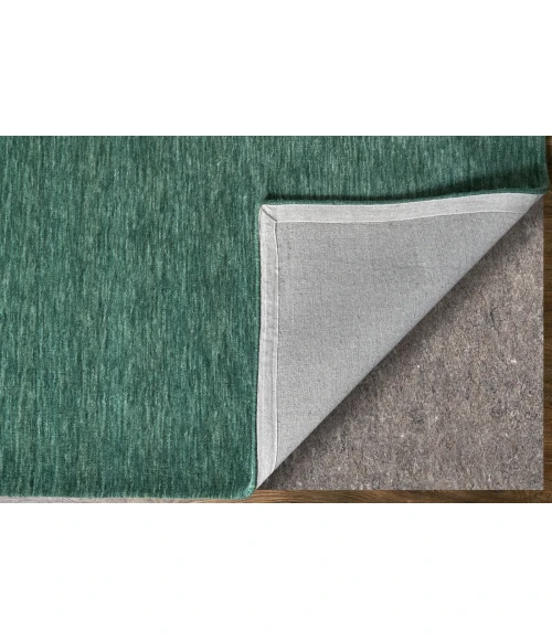 Feizy Luna Green/White 5798049F 10 ft. X 10 ft. Round Rug