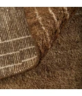 Feizy Agape Brown/Ivory AGP69HAF 5 ft. 6 in. X 8 ft. 6 in. Rect. Rug