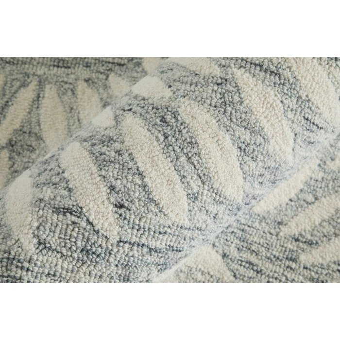 Feizy Wallace Gray/Ivory WAL8A38F 2 ft. X 3 ft. Rect. Rug