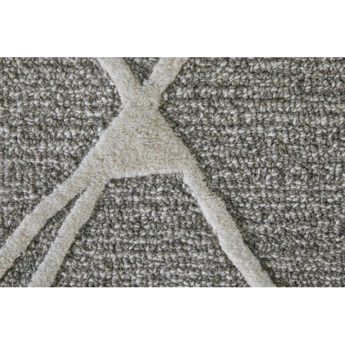 Feizy Euclid Taupe/Ivory/Gray T11T8004 5ft. x 8ft. Rect. Rug