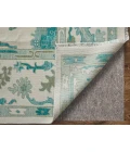 Feizy Karina IVORY/GREEN 90969G7F 12 ft. X 15 ft. Rectangle Rug