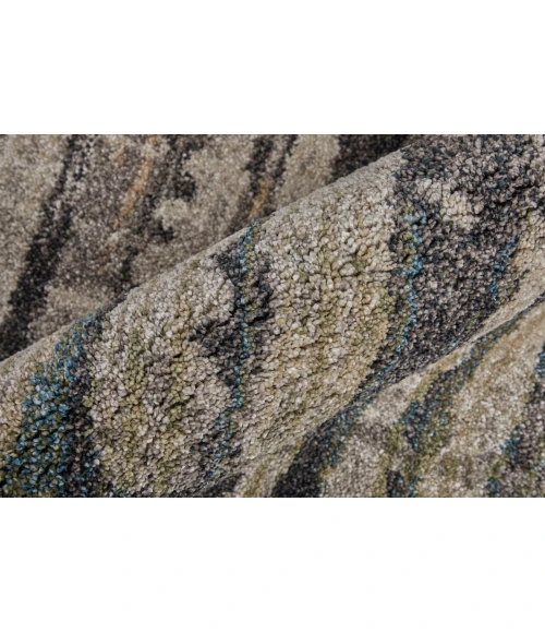 Feizy Skyview Gray/Black/Ivory SKV39QBF 5 ft. X 7 ft. 6 in. Rect. Rug