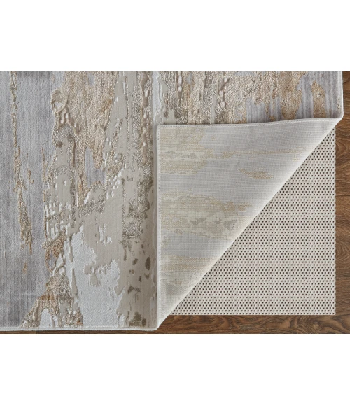 Feizy Laina BEIGE/GRAY LAI39G5F 3 ft. X 5 ft. Rectangle Rug