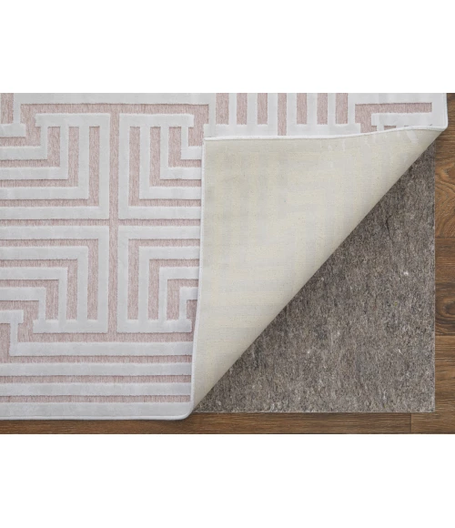 Feizy Saphir Mira BLUSH/WHITE 6803496F 9 ft. 8 in. X 12 ft. 7 in. Rectangle Rug