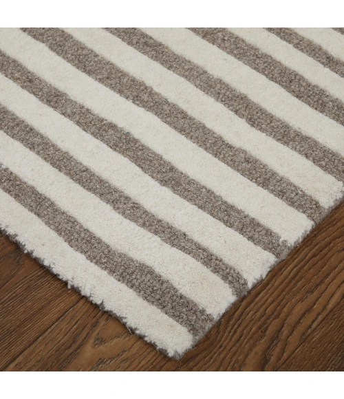 Feizy Kimball Taupe/Ivory KIM8A31F 12ft. x 15ft. Rect. Rug