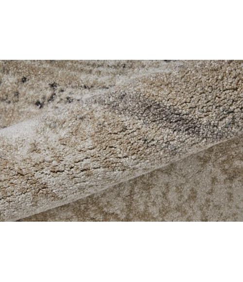 Feizy Skyview Gray/Ivory/Taupe SKV39QAF 10 ft. 0 in. X 12 ft. 8 in. Rect. Rug