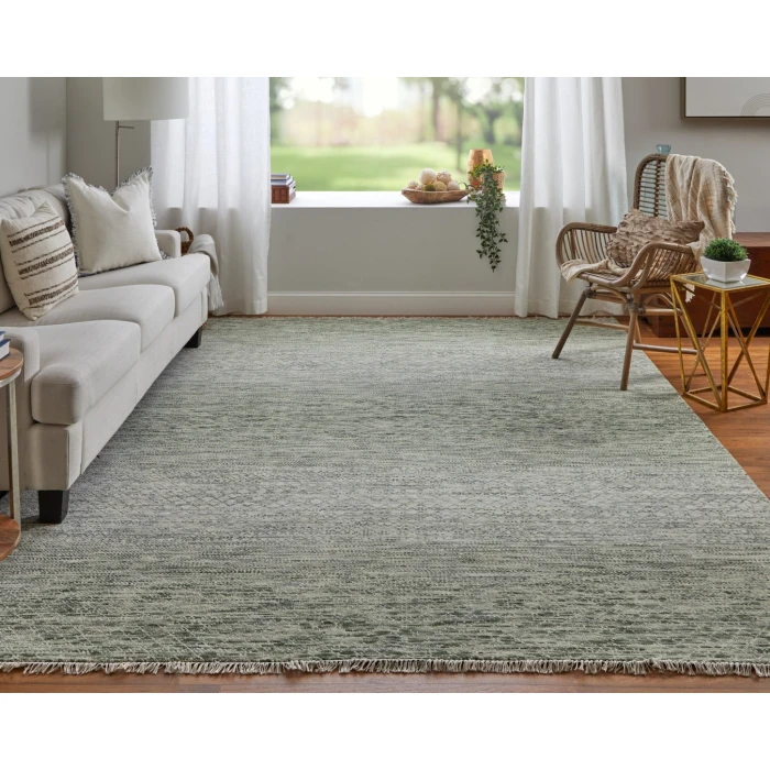 Feizy Branson Green/Ivory BRN69BQF 8ft. x 8ft. Round Rug