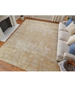 Feizy Eastfield GOLD/IVORY EAS69FPF 8 ft. X 8 ft. Round Rug