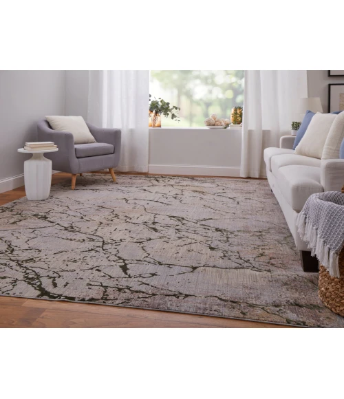 Feizy Pryor GREEN/MULTI PRY39NEF 5 ft. X 8 ft. Rectangle Rug