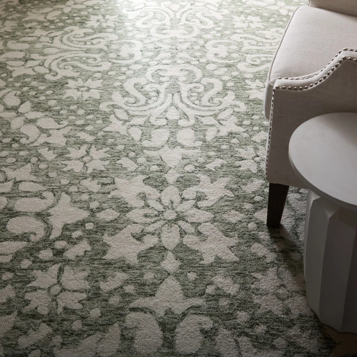 Feizy Belfort Ivory/Green 8698A28F 12 ft. X 15 ft. Rect. Rug