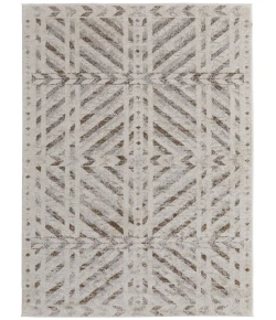 Feizy Vancouver BEIGE/BROWN VNR39NQF 6 ft. 7 in. X 9 ft. 6 in. Rectangle Rug