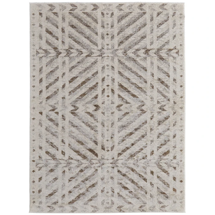Feizy Vancouver BEIGE/BROWN VNR39NQF 10 ft. X 14 ft. Rectangle Rug