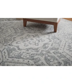Feizy Belfort Gray/White 8698A27F 5 ft. X 8 ft. Rect. Rug