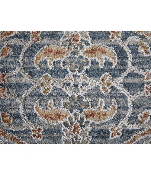 Feizy Pasha BLUE/IVORY PAS39M4F 9 ft. 0 in. X 12 ft. 8 in. Rectangle Rug