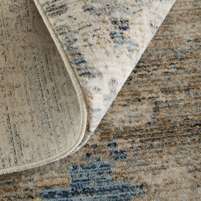 Feizy Sonora Taupe/Ivory/Blue SNR39UBF 2ft. x 3ft. Accent Rug Rug