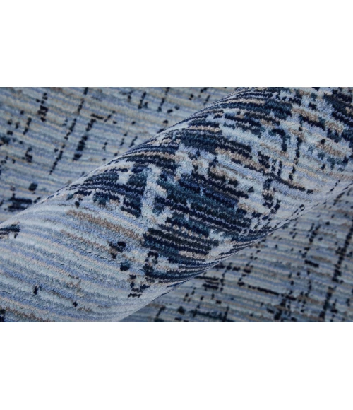 Feizy Sonora Blue/Black SNR39PLF 9 ft. 0 in. X 12 ft. 8 in. Rect. Rug