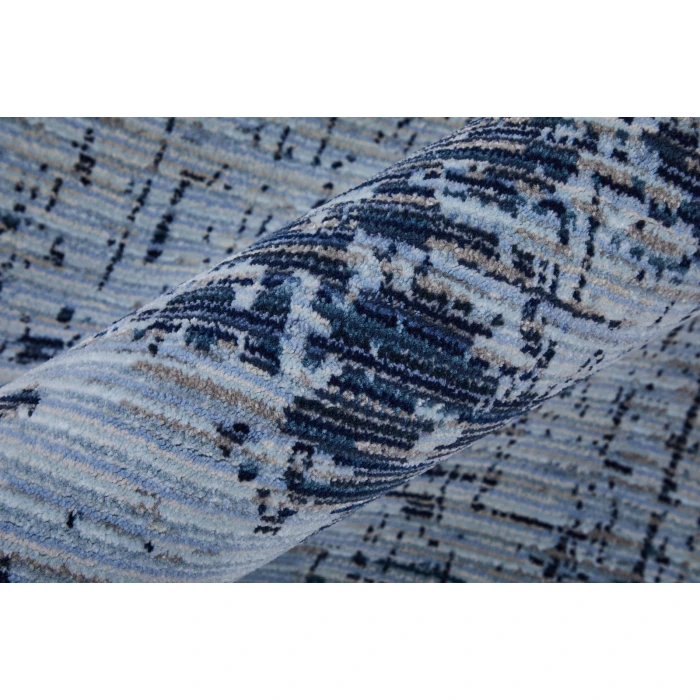 Feizy Sonora Blue/Black SNR39PLF 2 ft. X 3 ft. Rect. Rug