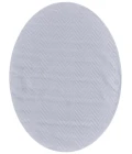 Feizy Saphir Mira WHITE/WHITE 6803489F 7 ft. 6 in. X 7 ft. 6 in. Round Rug
